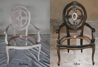 Black Chair Before and After Blog